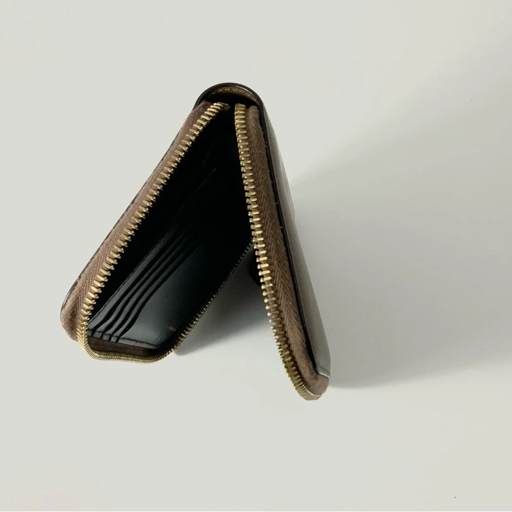 FENDI Bifold Wallet Visor Way Leather Brown Women's 8M0401-6GM